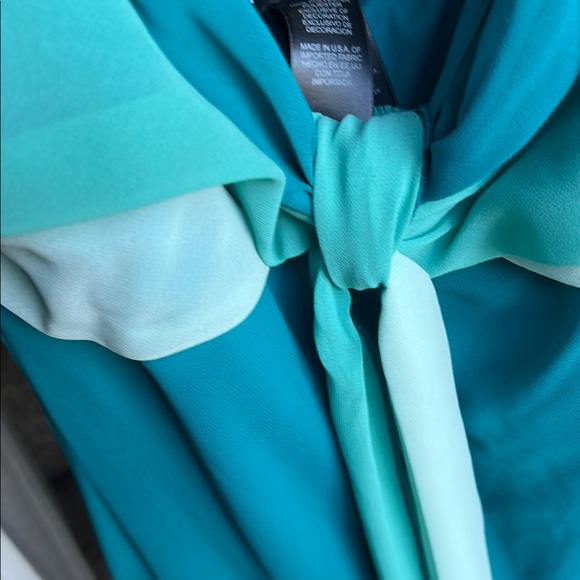 Bisou Bisou Blue Spaghetti Strap Babydoll Midi Dress - Picture 4 of 4